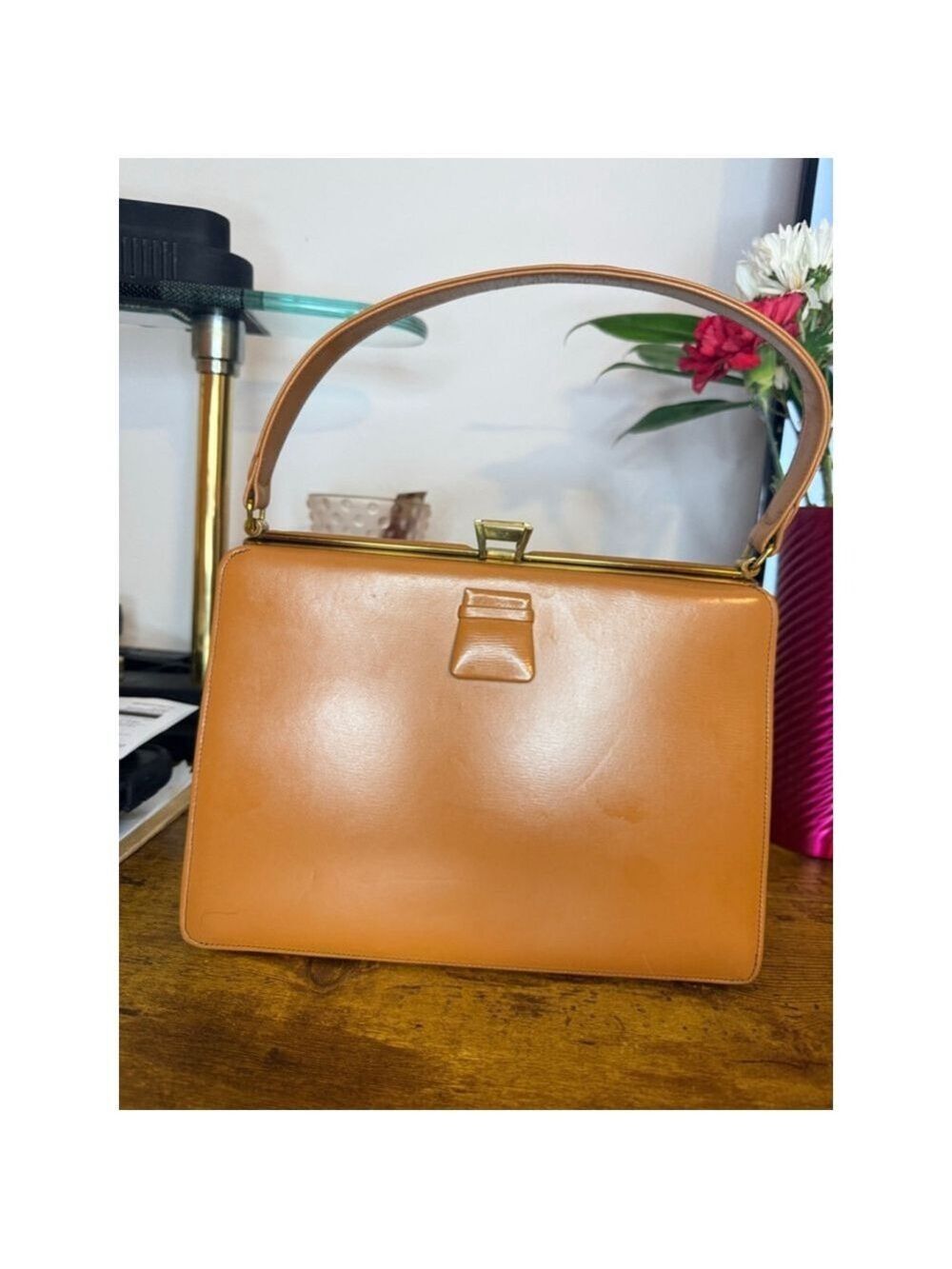 Vintage Leather purse London England Zacbag coin purse 50’s 60’s - Picture 16 of 16
